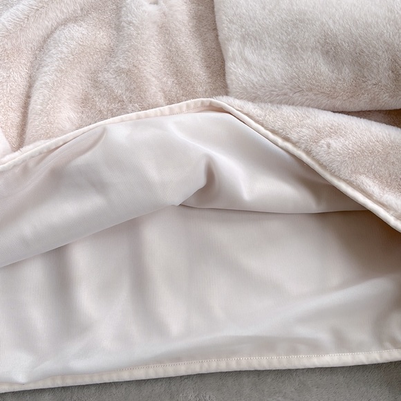 PUMA -  Faux Fur Half Zip Jumper Beige from ASOS - Picture 8 of 10